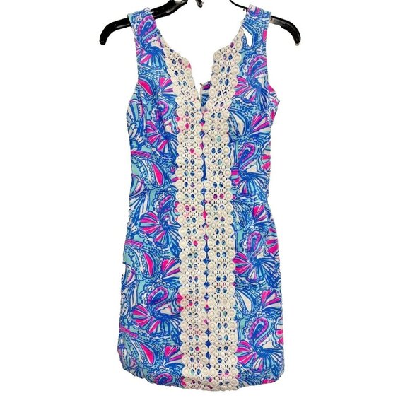Lilly Pulitzer Women Cotton Target Collection My Fans Shift Dress Size 2 - Picture 2 of 7